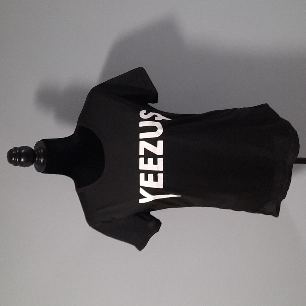 Black Short Sleeve Yeezus Fitted T-shirt